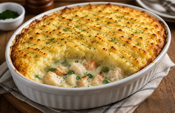 Simple fish pie