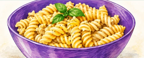 Pasta cooking guide artwork